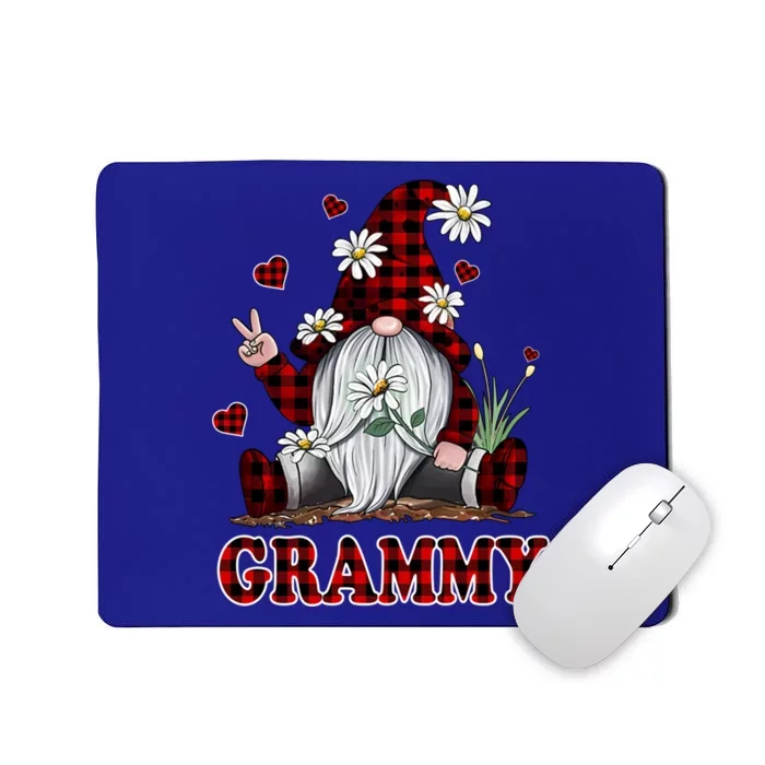 Grammy Valentines Day Gnome Buffalo Plaid Gift Mousepad