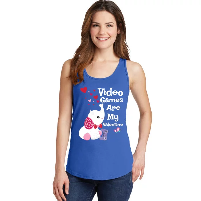 Gamer Valentine's Day Gift Who Love Elephants Funny Gift Ladies Essential Tank