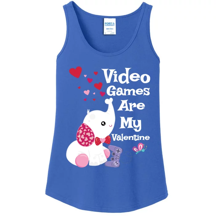 Gamer Valentine's Day Gift Who Love Elephants Funny Gift Ladies Essential Tank