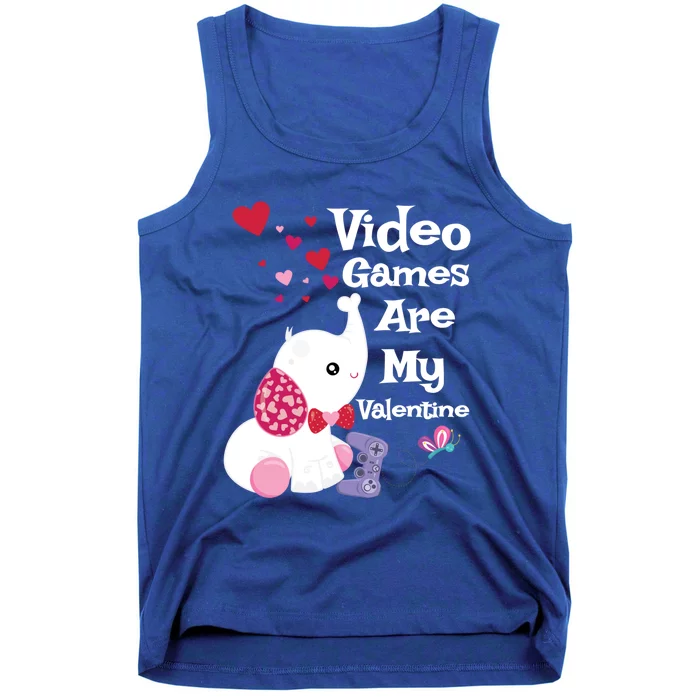 Gamer Valentine's Day Gift Who Love Elephants Funny Gift Tank Top