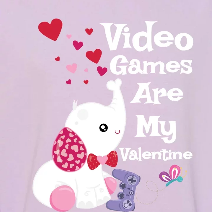 Gamer Valentine's Day Gift Who Love Elephants Funny Gift Garment-Dyed Sweatshirt