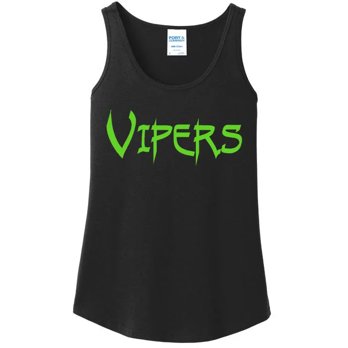 Go Vipers Football Baseball Basketball Cheer Team Fan Spirit Ladies Essential Tank