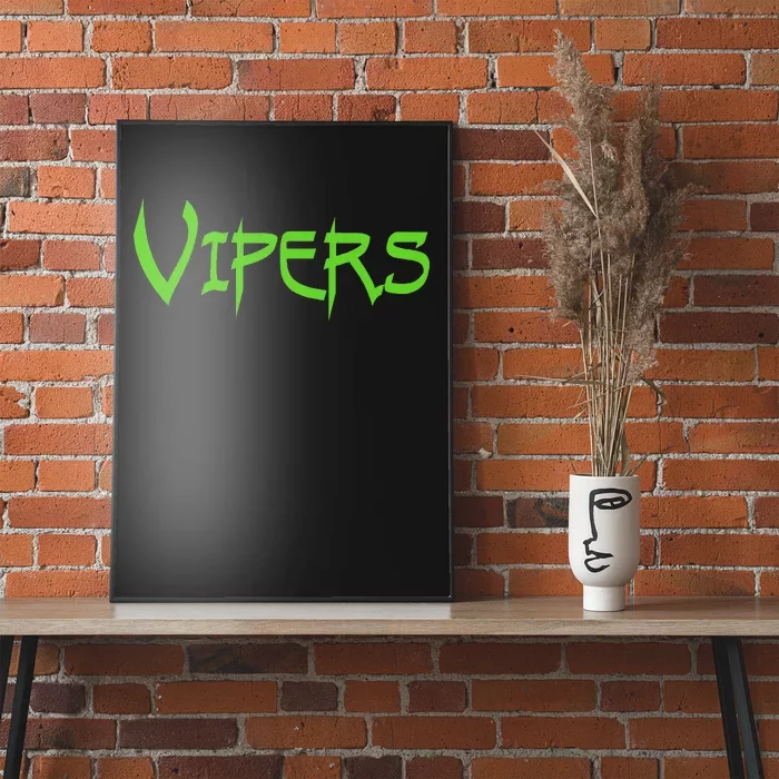 Go Vipers Football Baseball Basketball Cheer Team Fan Spirit Poster