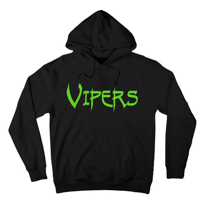 Go Vipers Football Baseball Basketball Cheer Team Fan Spirit Tall Hoodie