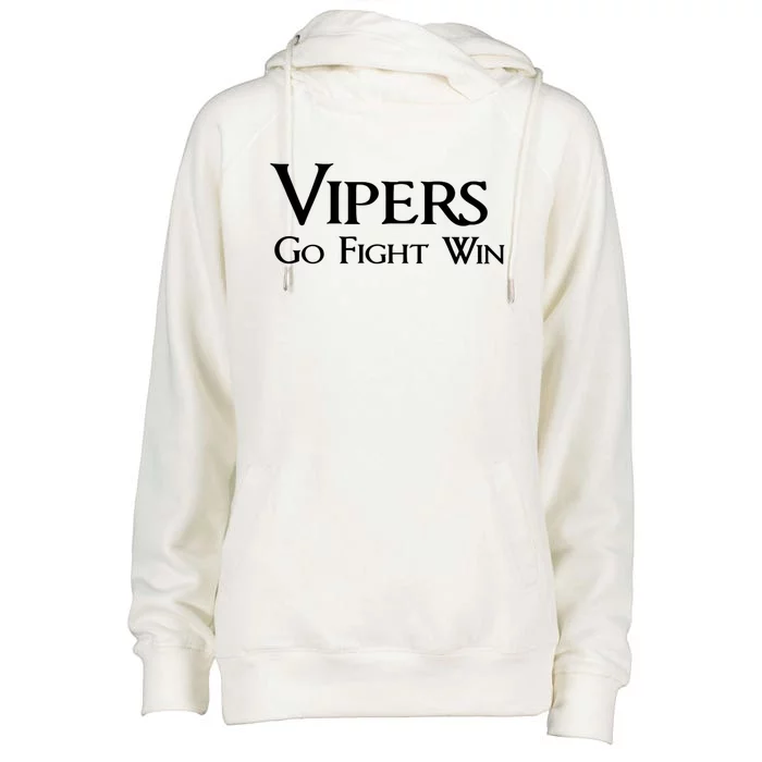 Go Vipers Football Baseball Basketball Cheer Sports Spirit Funny Gift Womens Funnel Neck Pullover Hood