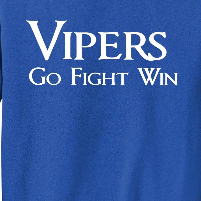 Go Vipers Football Baseball Basketball Cheer Sports Spirit Funny Gift Tall Sweatshirt