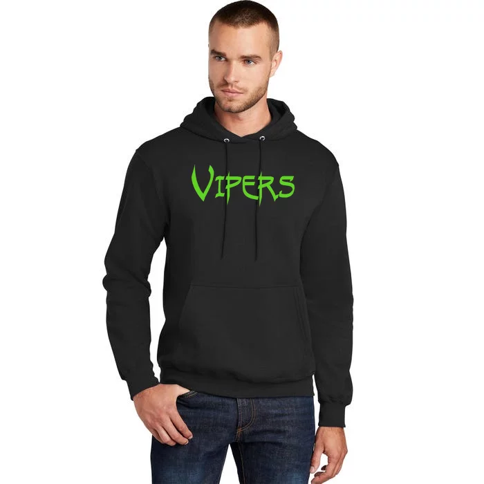 Go Vipers Football Baseball Basketball Cheer Team Fan Spirit Tall Hoodie