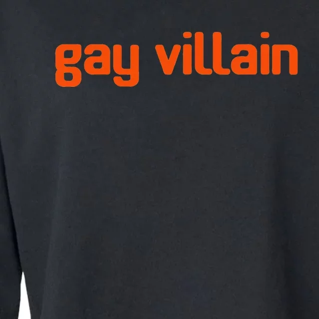 Gay Villain Funny LGBT Gift Cropped Pullover Crew