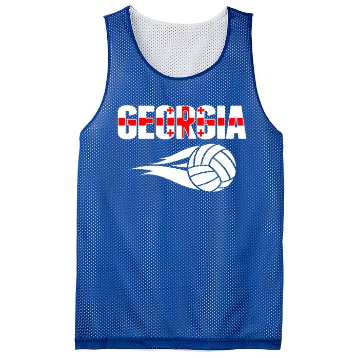 Georgia Volleyball Fans Jersey Gift Georgian Flag Sport Lovers Gift Mesh Reversible Basketball Jersey Tank