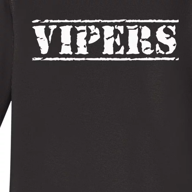 Go Vipers Football Baseball Basketball Cheer Team Fan Spirit Baby Long Sleeve Bodysuit