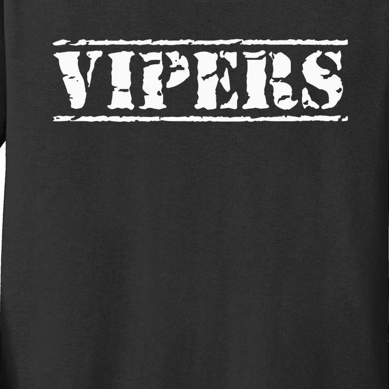 Go Vipers Football Baseball Basketball Cheer Team Fan Spirit Kids Long Sleeve Shirt