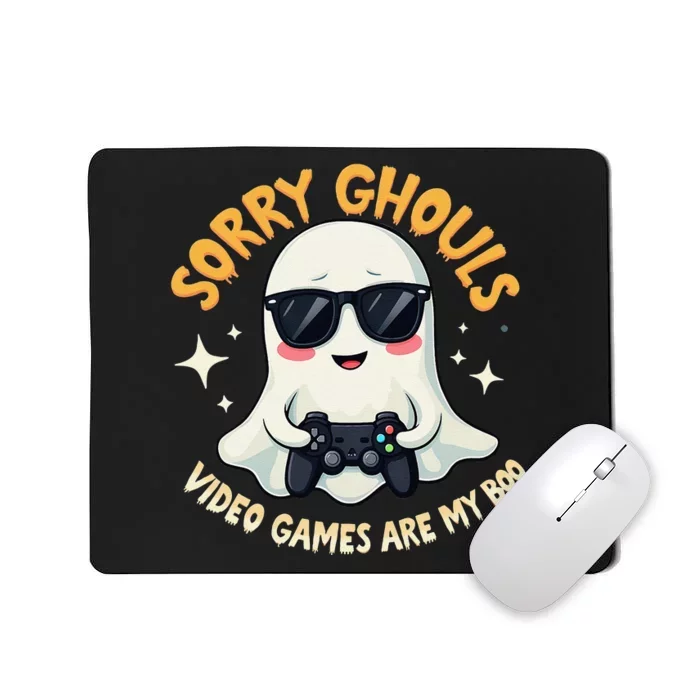 Ghost Video Games Are My Boo Halloween Gamer Mousepad