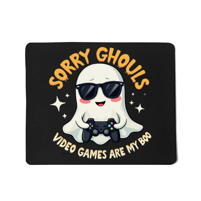 Ghost Video Games Are My Boo Halloween Gamer Mousepad