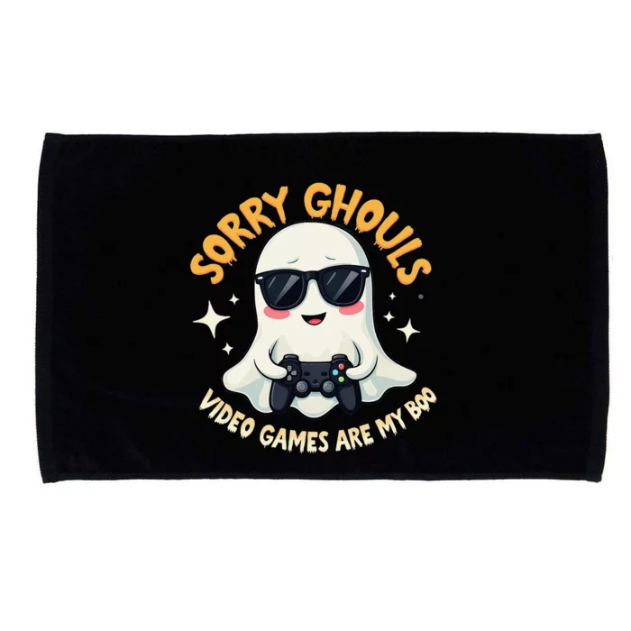 Ghost Video Games Are My Boo Halloween Gamer Microfiber Hand Towel