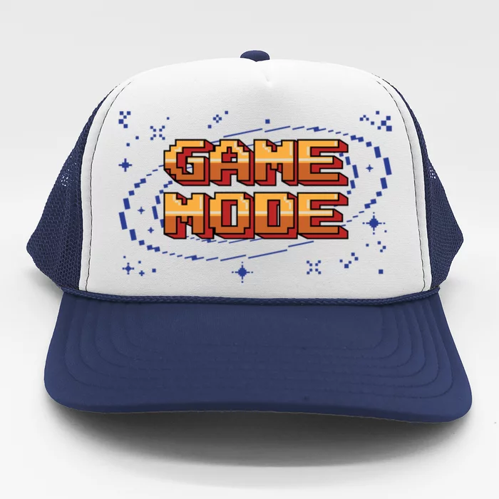 Gamer Video Game Mode On Funny Gaming Gift Trucker Hat