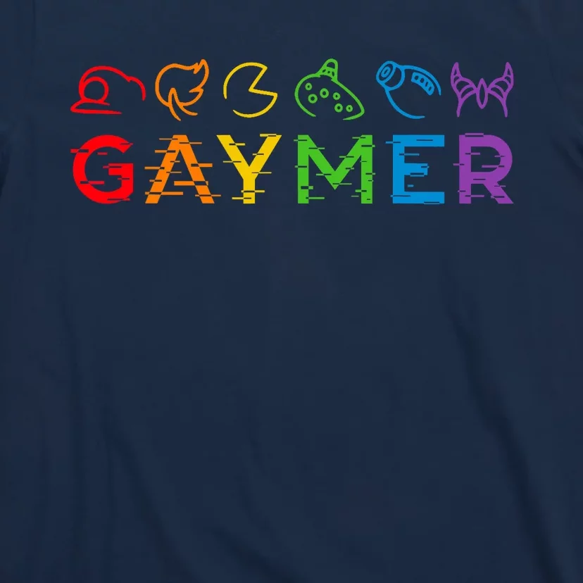 Gaymer Video Game LGBT Heartbeat Gamer Pride Month T-Shirt