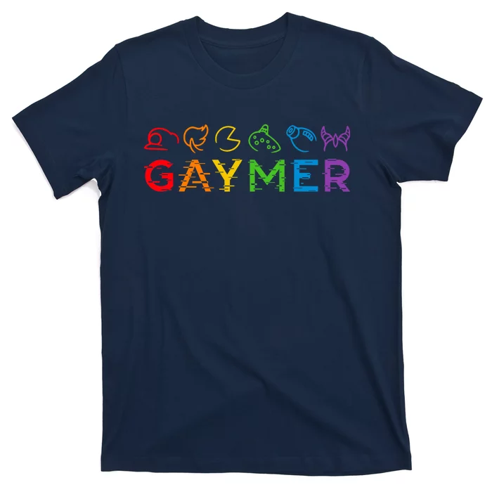 Gaymer Video Game LGBT Heartbeat Gamer Pride Month T-Shirt