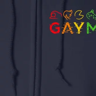 Gaymer Video Game LGBT Heartbeat Gamer Pride Month Full Zip Hoodie