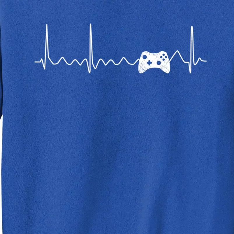 Gamer Video Game Controller Heartbeat Gamer Gift Tall Sweatshirt