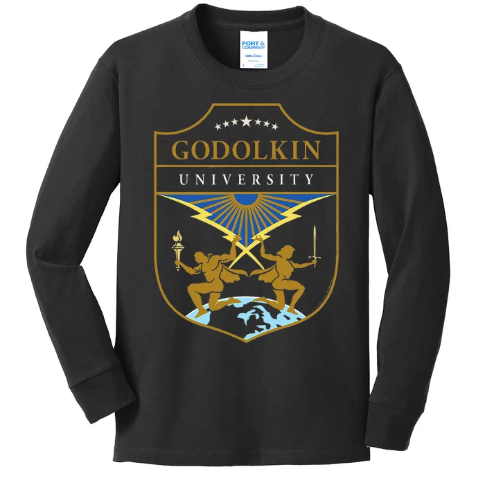 Gen V Godolkin University Crest Kids Long Sleeve Shirt