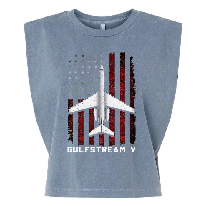 Gulfstream V G5 Jet G5 Plane Gulfstream 5 Gulfstream Gv Garment-Dyed Women's Muscle Tee