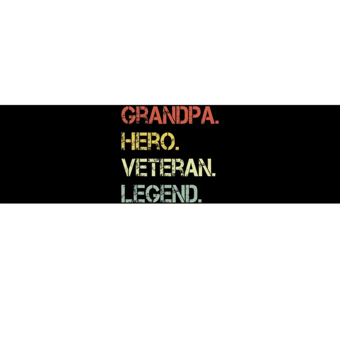 Grandpa Veteran Bumper Sticker