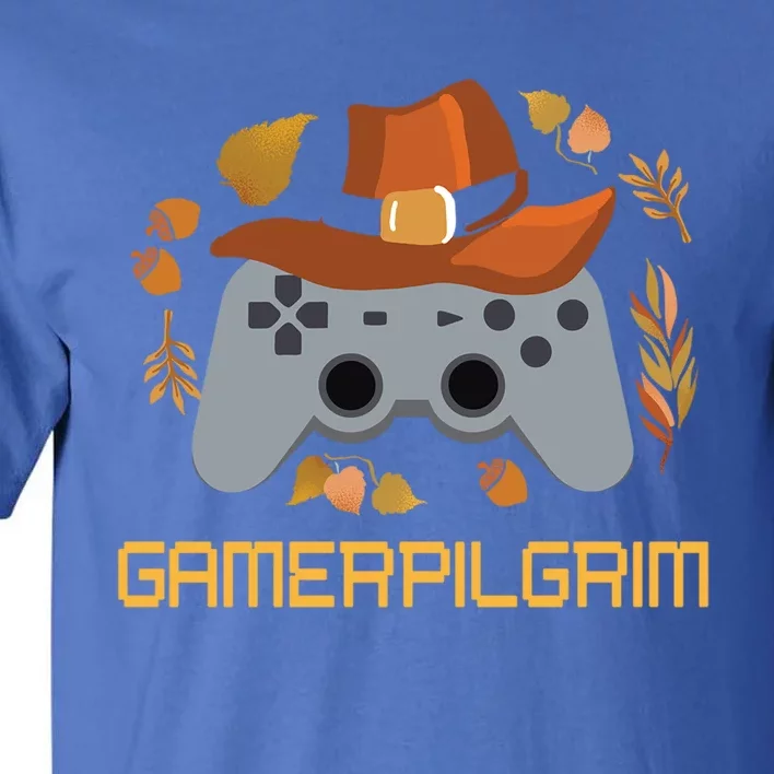 Gamerpilgrim Video Game Controller Funny Thanksgiving Game Gift Tall T-Shirt