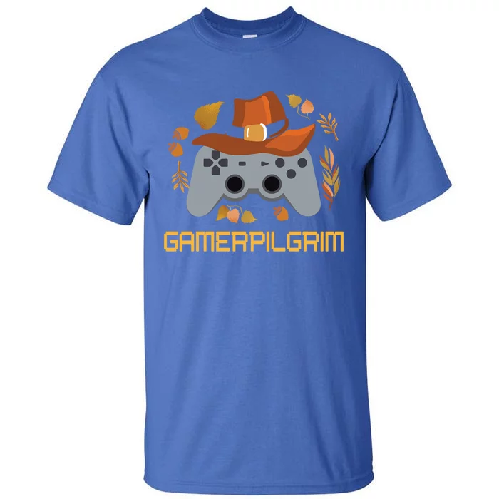 Gamerpilgrim Video Game Controller Funny Thanksgiving Game Gift Tall T-Shirt