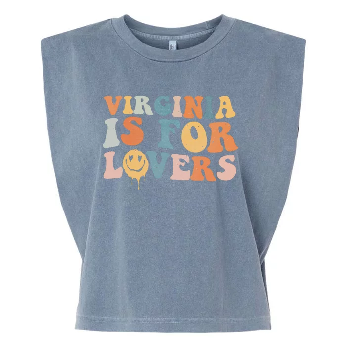 Groovy Virginia Is For The Lovers Garment-Dyed Women's Muscle Tee