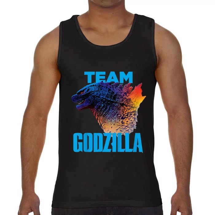 Godzilla vs Kong Offici.al Team Godzilla Neon Comfort Colors® Tank Top