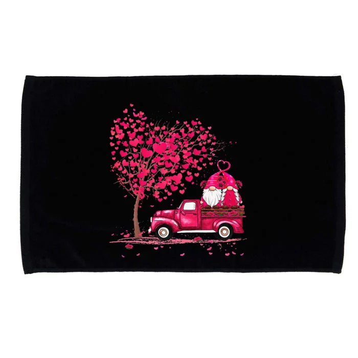 Gnomes Valentine Love Truck Happy Valentines Day Gifts Women Microfiber Hand Towel