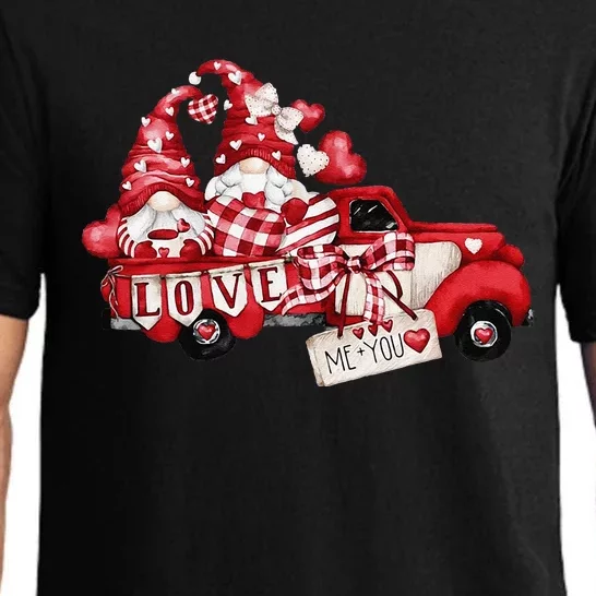 Gnomes Valentine Love Truck Happy Valentines Day Gifts Pajama Set