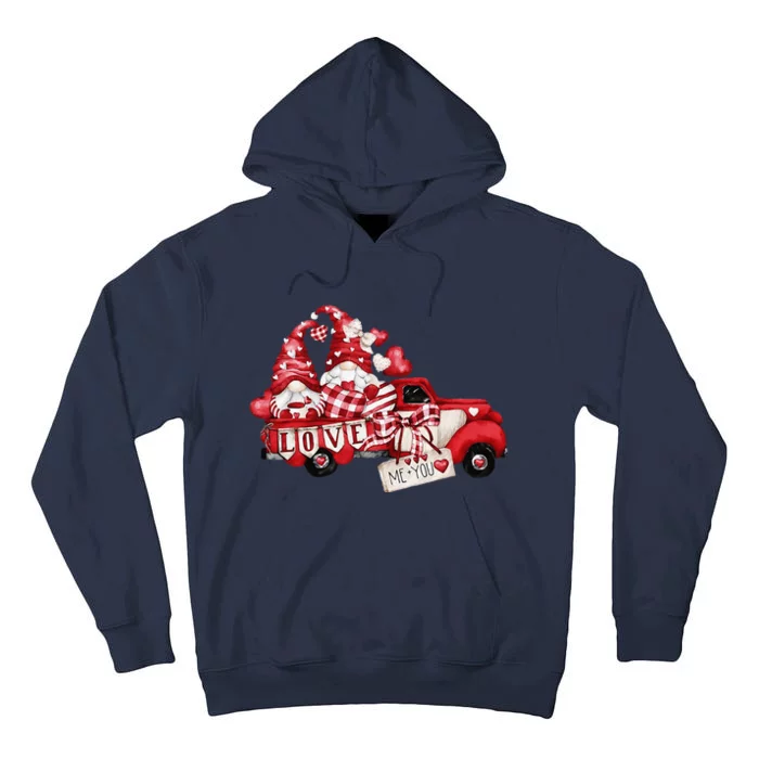 Gnomes Valentine Love Truck Happy Valentines Day Gifts Tall Hoodie