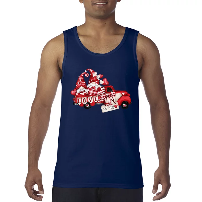 Gnomes Valentine Love Truck Happy Valentines Day Gifts Tank Top