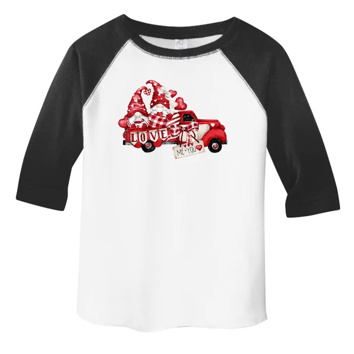 Gnomes Valentine Love Truck Happy Valentines Day Gifts Toddler Fine Jersey T-Shirt