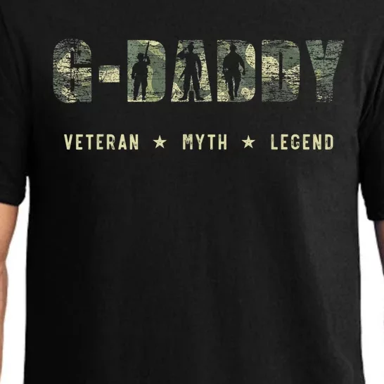 G-Daddy Veteran Myth Legend Camo American Flag Father's Day Pajama Set