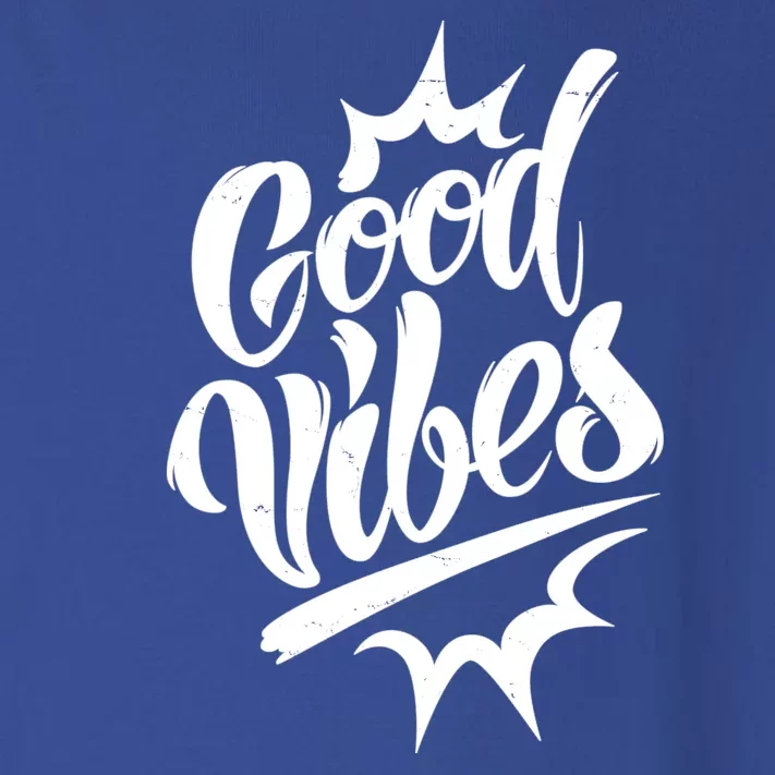 Good Vibes Motivational Quote Toddler Long Sleeve Shirt