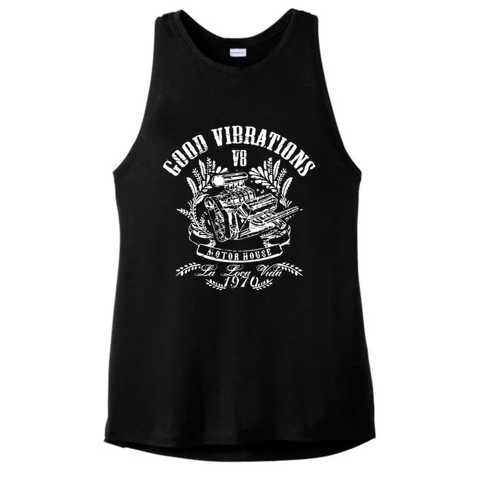 Good Vibrations Motor House Ladies Tri-Blend Wicking Tank