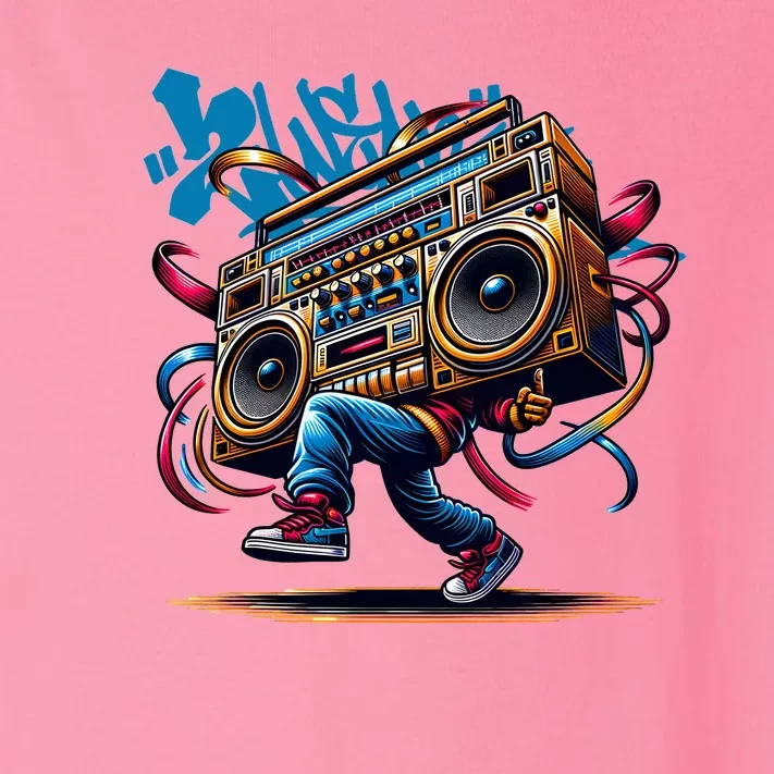 Graffiti Vibes: My GenerationS Boombox Beats Toddler Long Sleeve Shirt