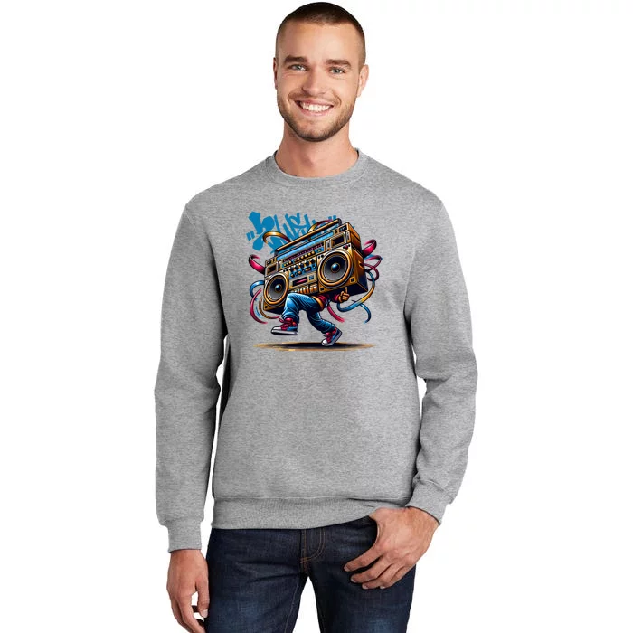 Graffiti Vibes: My GenerationS Boombox Beats Sweatshirt