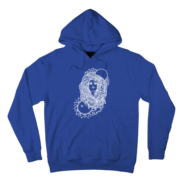 Gaia Vintage Mother Earth Goddess Meaningful Gift Hoodie