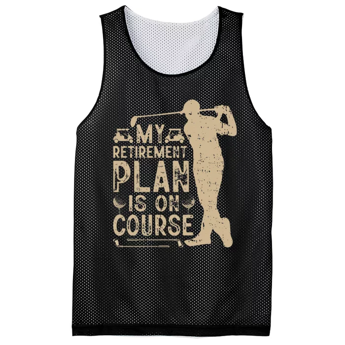 Golf vintage My Retirement Plan Golfing Golf Mesh Reversible Basketball Jersey Tank