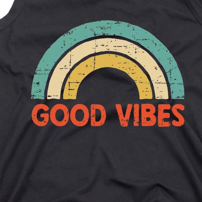 Good Vibes Only Funny Positive Inspirational Retro Tank Top