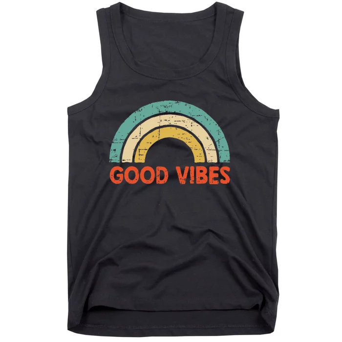 Good Vibes Only Funny Positive Inspirational Retro Tank Top