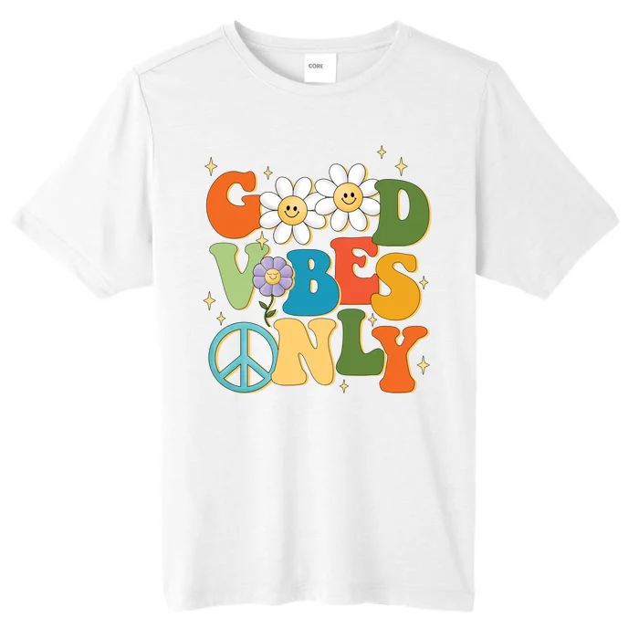 Good Vibes Only Retro Hippie ChromaSoft Performance T-Shirt