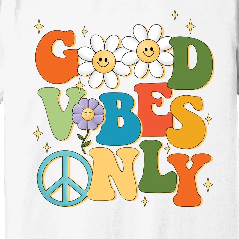 Good Vibes Only Retro Hippie Premium T-Shirt