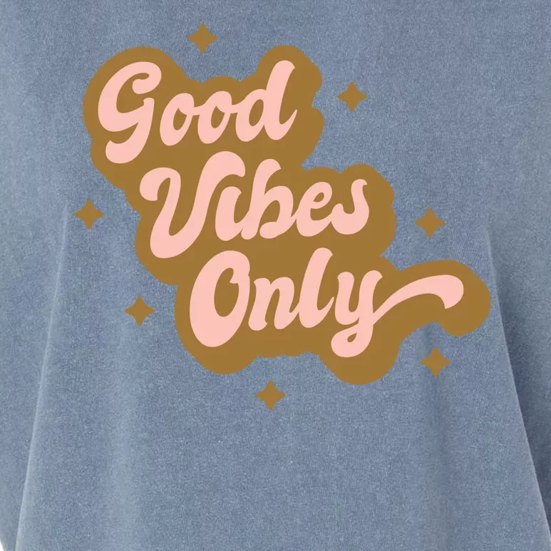 Good Vibes Only Retro Garment-Dyed Women's Muscle Tee