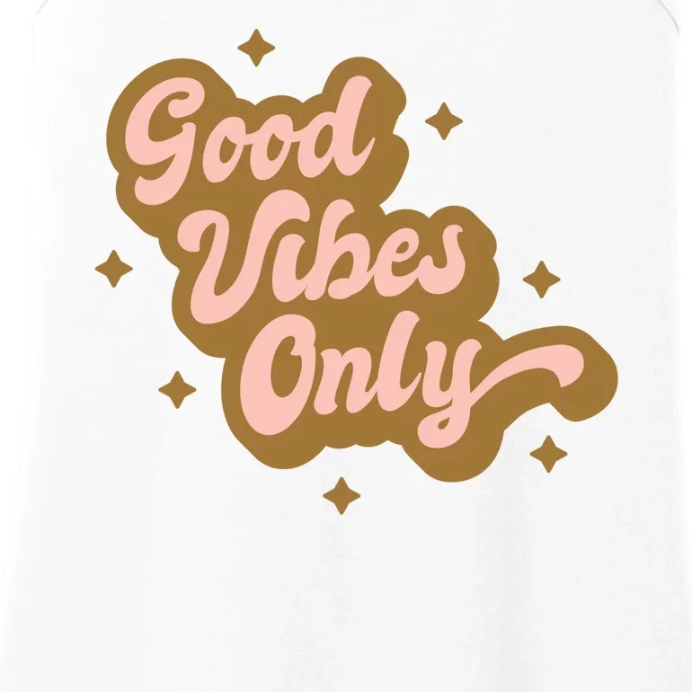 Good Vibes Only Retro Ladies Essential Tank