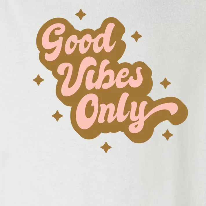 Good Vibes Only Retro Toddler Long Sleeve Shirt