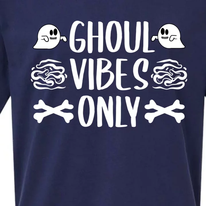 Ghoul Vibes Only Sarcastic Halloween Costume Boo Trick Treat Gift Sueded Cloud Jersey T-Shirt